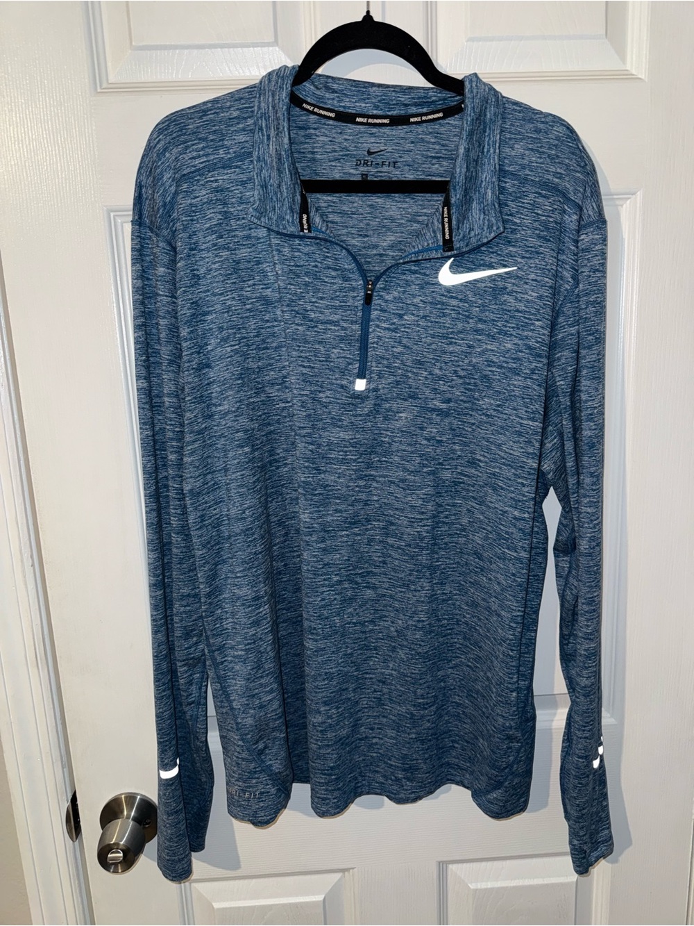 Nike Dri-FIT Heathered Blue Athletic Top